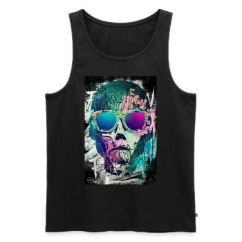 FASHION FATALITY 3 By Yume Origins - Débardeur bio Premium Homme - noir - Devant - AI Model Male 178 light (178cm)
