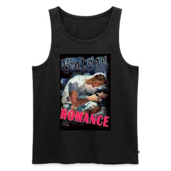 VINTAGE ROMANCE 1 By Yume Origins - Débardeur bio Premium Homme - noir - Devant - Michal (187cm)