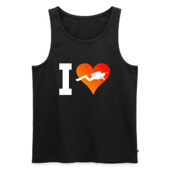 Diver Scuba Diver Scuba Diving - Men's Premium Organic Tank Top - black - Front - Michal (187cm)