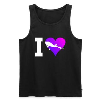 Diving Scuba Diver Diver Diver Women - Men's Premium Organic Tank Top - black - Front - Michal (187cm)