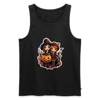Halloween Kids - Men's Premium Organic Tank Top - black - Front - Michal (187cm)