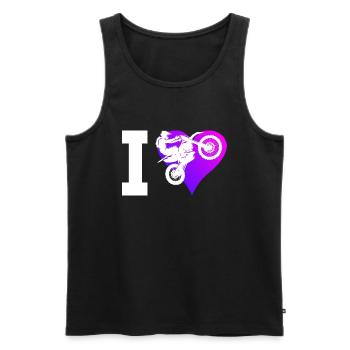 Dirt Biker Dirt Bike Motocross Dirt Bike Men - Men's Premium Organic Tank Top - black - Front - AI Model Male 178 light (178cm)