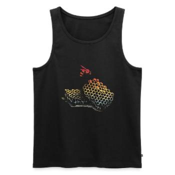 Imker Imkerei Bienenzucht Bienen Bienenzüchter Imk - Männer Premium Bio Tank Top - Schwarz - Vorne - Michal (187cm)