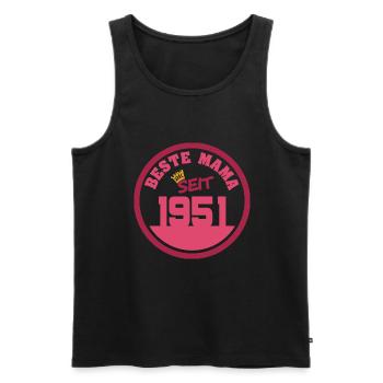 Jahr 1951 - Männer Premium Bio Tank Top - Schwarz - Vorne - Michal (187cm)