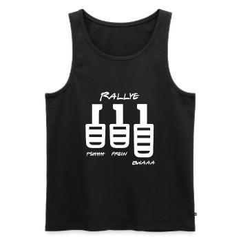 Rallye Car Racing Motorsport Sportscar Car Three - Men's Premium Organic Tank Top - black - Front - Michal (187cm)