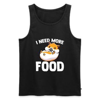 Essen Hamster Füttern Geschenkidee Hamster - Männer Premium Bio Tank Top - Schwarz - Vorne - AI Model Male 178 light (178cm)