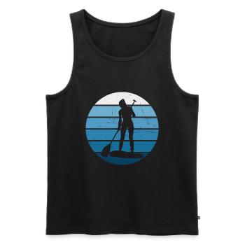 Standup Paddleboard Stand up Paddle Board - Débardeur bio Premium Homme - noir - Devant - Michal (187cm)