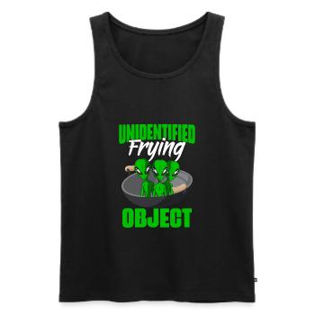 Unknown funny Alien Life puns for a - Men's Premium Organic Tank Top - black - Front - Michal (187cm)