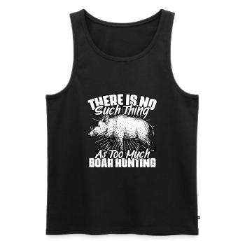There is no such thing as too much funny - Men's Premium Organic Tank Top - black - Front - Michal (187cm)