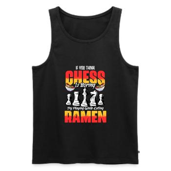 Fun board game enthusiast for a - Men's Premium Organic Tank Top - black - Front - Michal (187cm)
