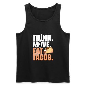 Fun board game Grandmaster for a - Men's Premium Organic Tank Top - black - Front - Michal (187cm)