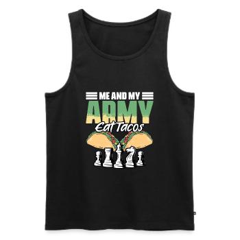 Funny board game sports humor for a - Men's Premium Organic Tank Top - black - Front - Michal (187cm)