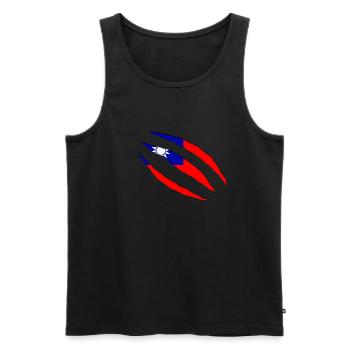 taiwan - Männer Premium Bio Tank Top - Schwarz - Vorne - Michal (187cm)