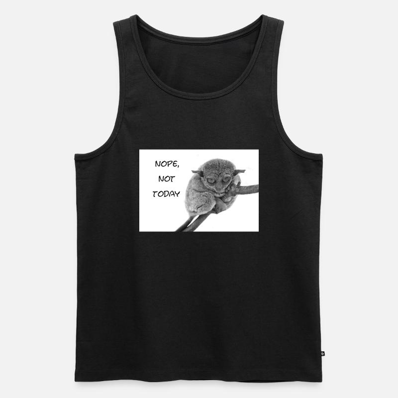 Nope, not today - Männer Premium Bio Tank Top - Schwarz