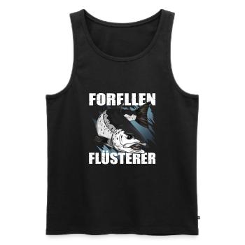 Forellen Angeln - Männer Premium Bio Tank Top - Schwarz - Vorne - Michal (187cm)