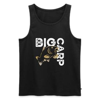 Big Carp - Men's Premium Organic Tank Top - black - Front - AI Model Male 178 light (178cm)