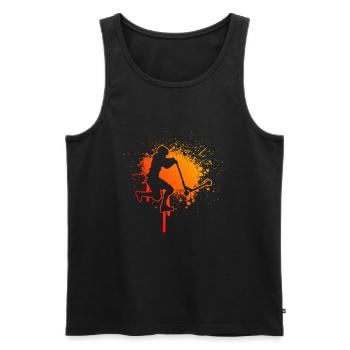 Men's stunt scooter stunt scooter stunt scooter - Men's Premium Organic Tank Top - black - Front - Michal (187cm)