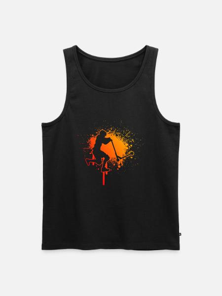 Stunt Roller Stuntscooter Stunt Scooter til mænd - Herre Premium økologisk tanktop - sort