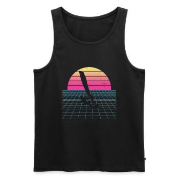 Windsurf Women Surfing Windsurfer Men Surfer - Men's Premium Organic Tank Top - black - Front - AI Model Male 178 light (178cm)