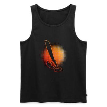 Women's Surfer Windsurfing Men Windsurf Surfing - Men's Premium Organic Tank Top - black - Front - AI Model Male 178 light (178cm)