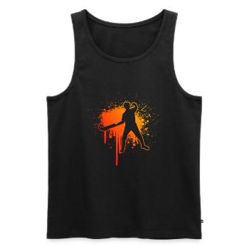 Pelote Pelote vasca Jai Alai Hommes Pelote Basque - Débardeur bio Premium Homme - noir - Devant - Michal (187cm)