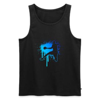 Handball Féminin Handball Handball Hommes - Débardeur bio Premium Homme - noir - Devant - Michal (187cm)