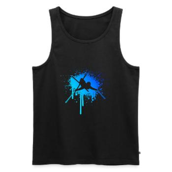 Ski Jumping Slopestyle Freestyle Ski Ski Freestyle - Männer Premium Bio Tank Top - Schwarz - Vorne - Michal (187cm)