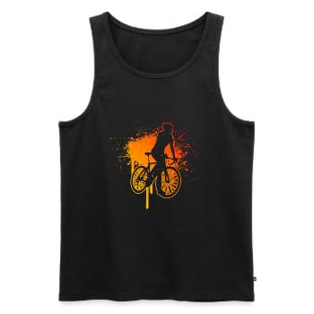 Road Bike Road Cycling Road Bike Road Cyclist - Men's Premium Organic Tank Top - black - Front - AI Model Male 178 light (178cm)