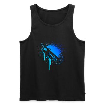 Women's Trumpet Player Trumpet Trumpet Playing - Men's Premium Organic Tank Top - black - Front - Michal (187cm)