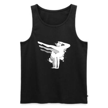 Turnen Gymnsatik Turntrainer Sportverein Geschenk - Männer Premium Bio Tank Top - Schwarz - Vorne - AI Model Male 178 light (178cm)