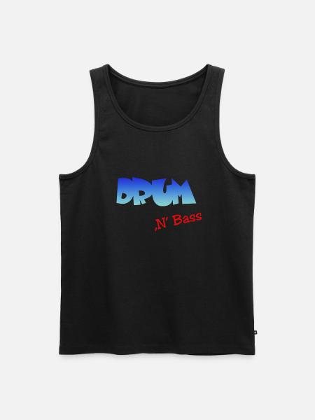 Drum n Bass, Techno, Minimal - Männer Premium Bio Tank Top - Schwarz