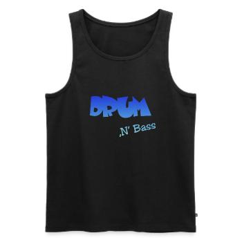 Drum n Bass - Männer Premium Bio Tank Top - Schwarz - Vorne - Michal (187cm)
