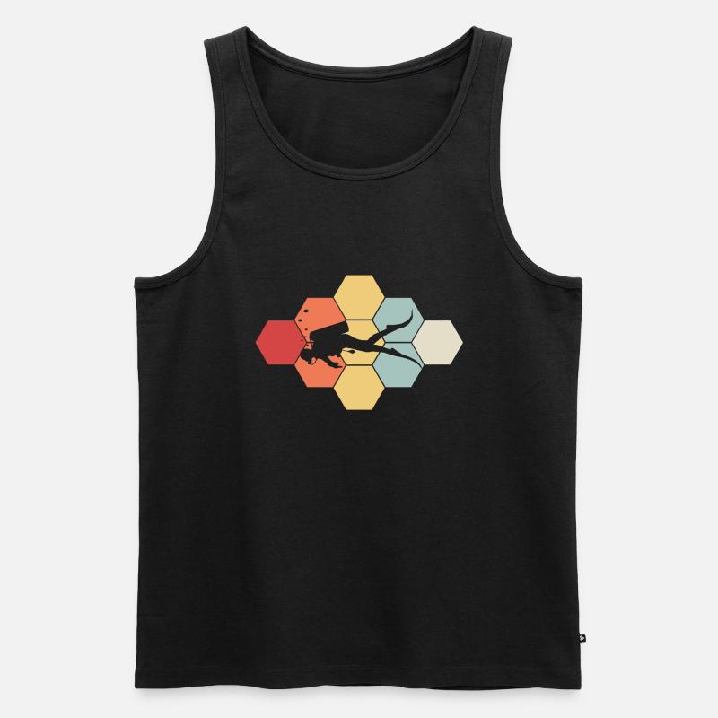 Tauchen - Männer Premium Bio Tank Top - Schwarz