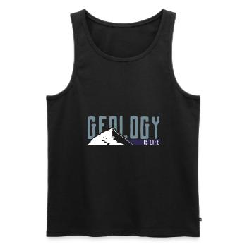 Geologie ist Leben - Männer Premium Bio Tank Top - Schwarz - Vorne - Michal (187cm)