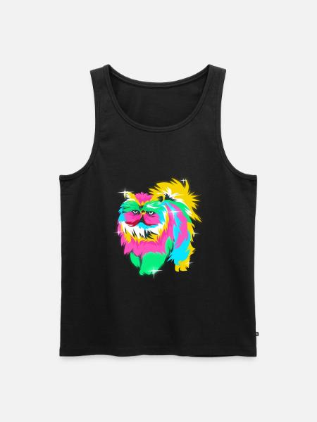 Persian cat - Men's Premium Organic Tank Top - black