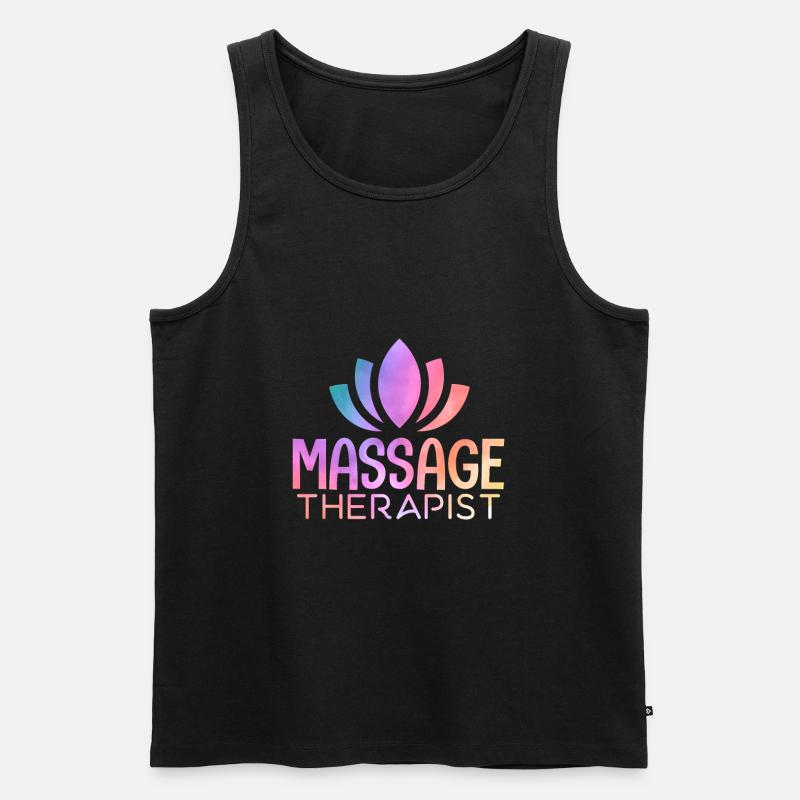 Massage Therapist - Männer Premium Bio Tank Top - Schwarz