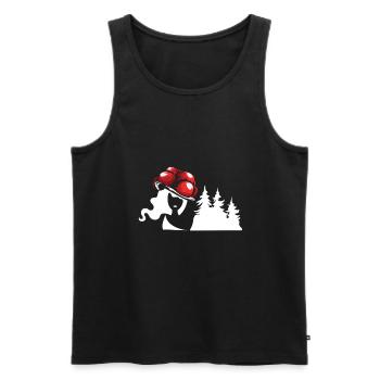Forêt-Noire Bollenhut Fille de la Forêt-Noire - Débardeur bio Premium Homme - noir - Devant - Michal (187cm)