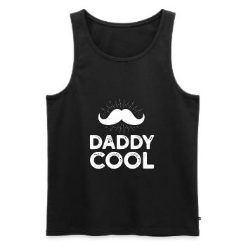 Black Fathers day Dad - Männer Premium Bio Tank Top - Schwarz - Vorne - AI Model Male 178 light (178cm)