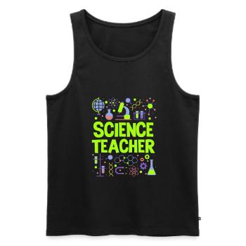 Science Teacher Chemistry Periodic table - Männer Premium Bio Tank Top - Schwarz - Vorne - AI Model Male 178 light (178cm)