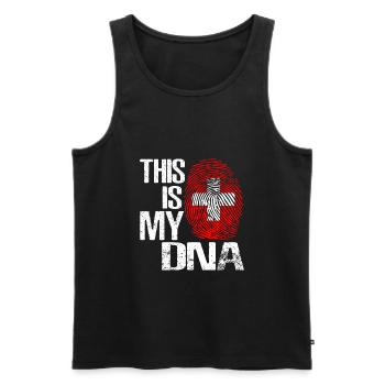 Schweiz T-shirt Geschenkidee - Männer Premium Bio Tank Top - Schwarz - Vorne - AI Model Male 178 light (178cm)