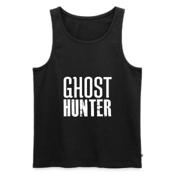 Ghost hunter paranormal - Men's Premium Organic Tank Top - black - Front - AI Model Male 178 light (178cm)