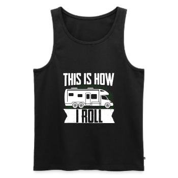 Motorhome RV Camping Camper This - Men's Premium Organic Tank Top - black - Front - Michal (187cm)