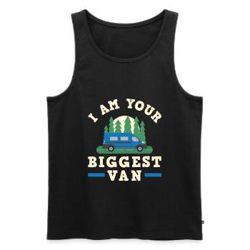 Motorhome RV Camping Camper I Am - Men's Premium Organic Tank Top - black - Front - Michal (187cm)