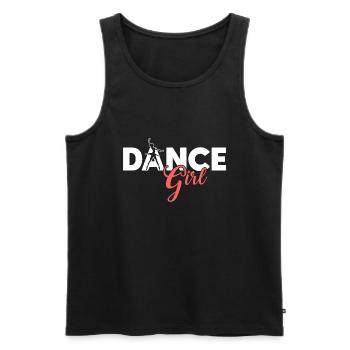 Ballet Dance Girl - Men's Premium Organic Tank Top - black - Front - AI Model Male 178 light (178cm)