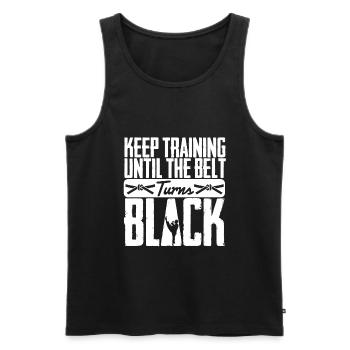TKD Korean Martial Arts Tae Kwon - Männer Premium Bio Tank Top - Schwarz - Vorne - Michal (187cm)