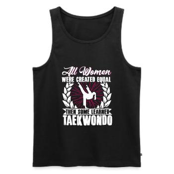 TKD Korean Martial Arts Tae Kwon - Männer Premium Bio Tank Top - Schwarz - Vorne - Michal (187cm)