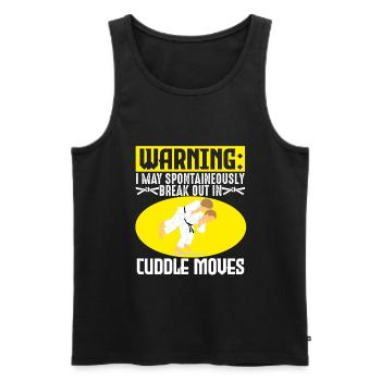 TKD Korean Martial Arts Tae Kwon - Männer Premium Bio Tank Top - Schwarz - Vorne - Michal (187cm)