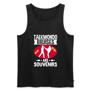 TKD Korean Martial Arts Tae Kwon - Männer Premium Bio Tank Top - Schwarz - Vorne - Michal (187cm)