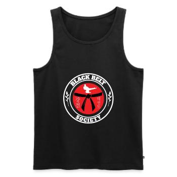 TKD Korean Martial Arts Tae Kwon - Männer Premium Bio Tank Top - Schwarz - Vorne - Michal (187cm)
