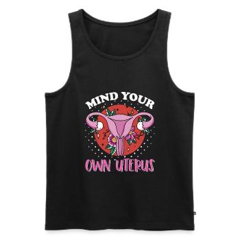 Feminist Womens Rights Female - Männer Premium Bio Tank Top - Schwarz - Vorne - Michal (187cm)